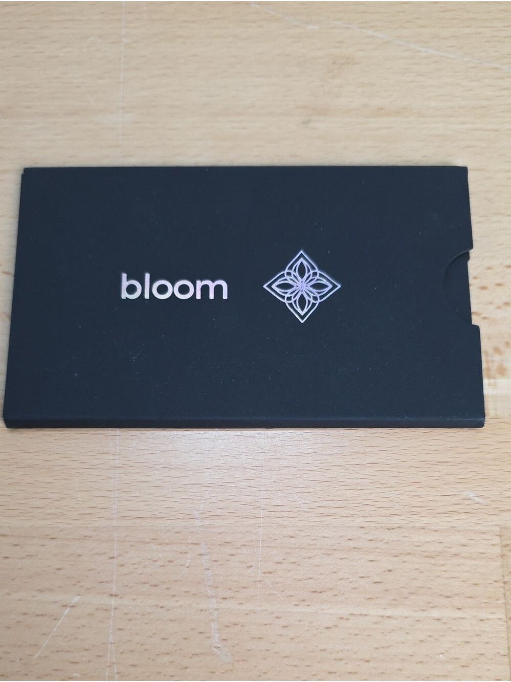 Bloom Card This is a stainless steel tool designed to instantly block